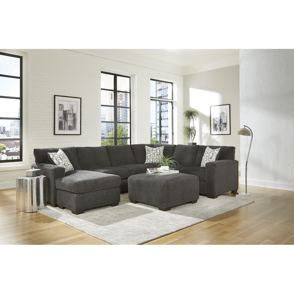 peak grey sta fab sectional pieces zpkg  