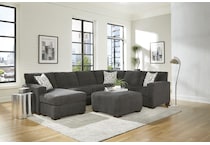 peak grey sta fab sectional pieces zpkg  