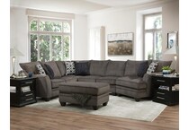 peak grey sta fab sectional pieces zpkg  