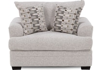 peak white chair and a half z  