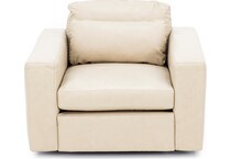 plsr beige swivel chair   
