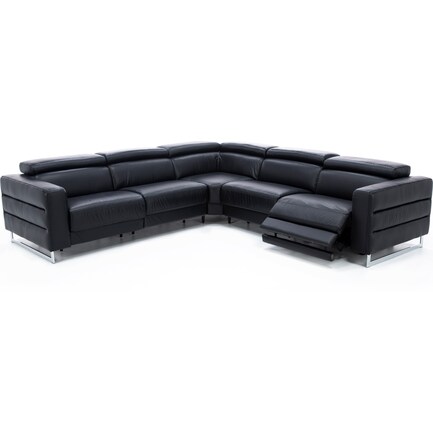 Marco 5-Pc. Leather Power Reclining Modular