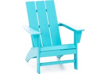 poly aqua adirondack chair   