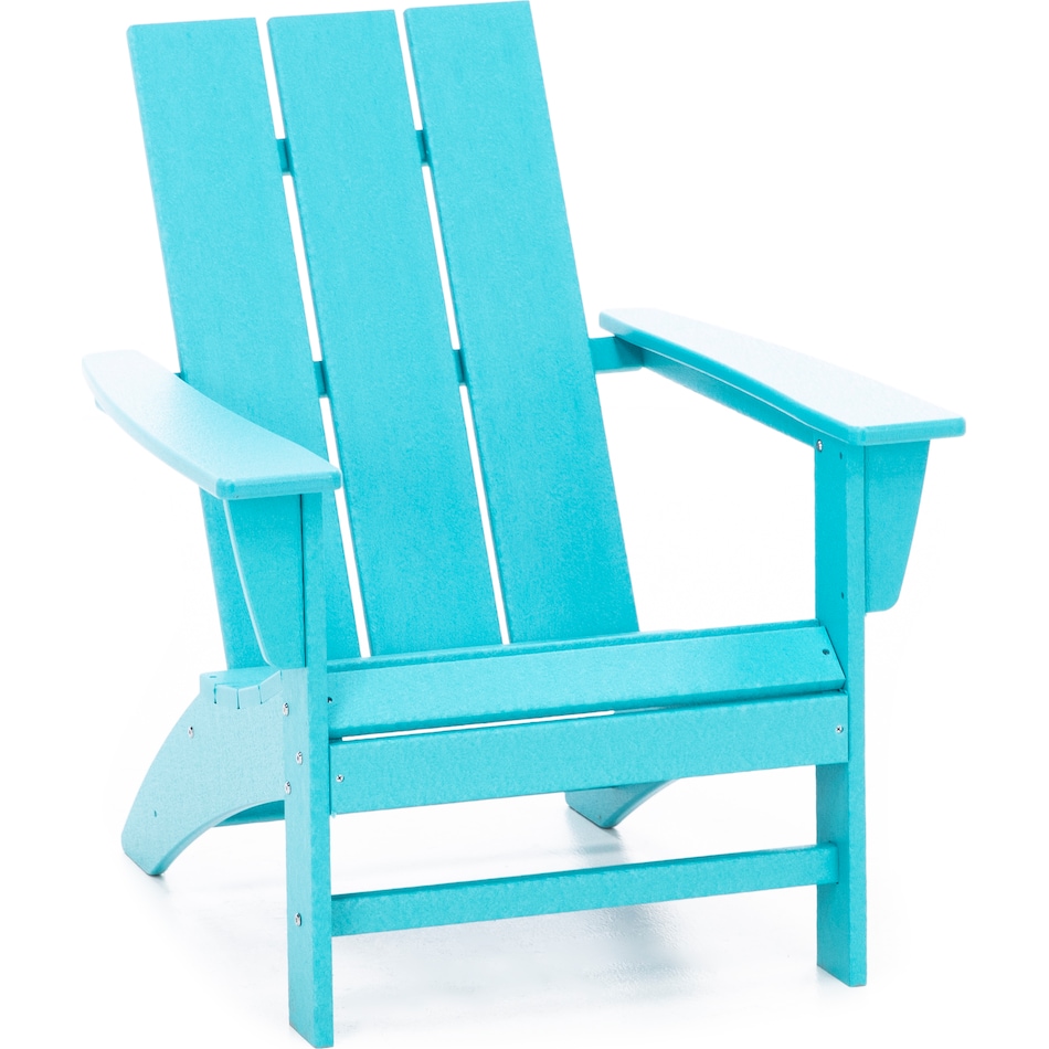 poly aqua adirondack chair   
