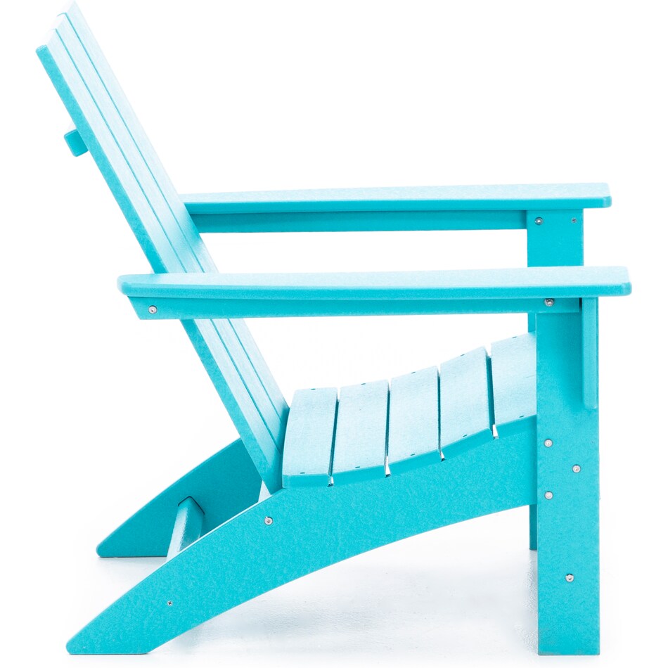 poly aqua adirondack chair   