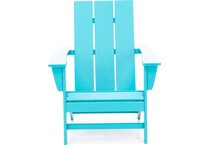 poly aqua adirondack chair   
