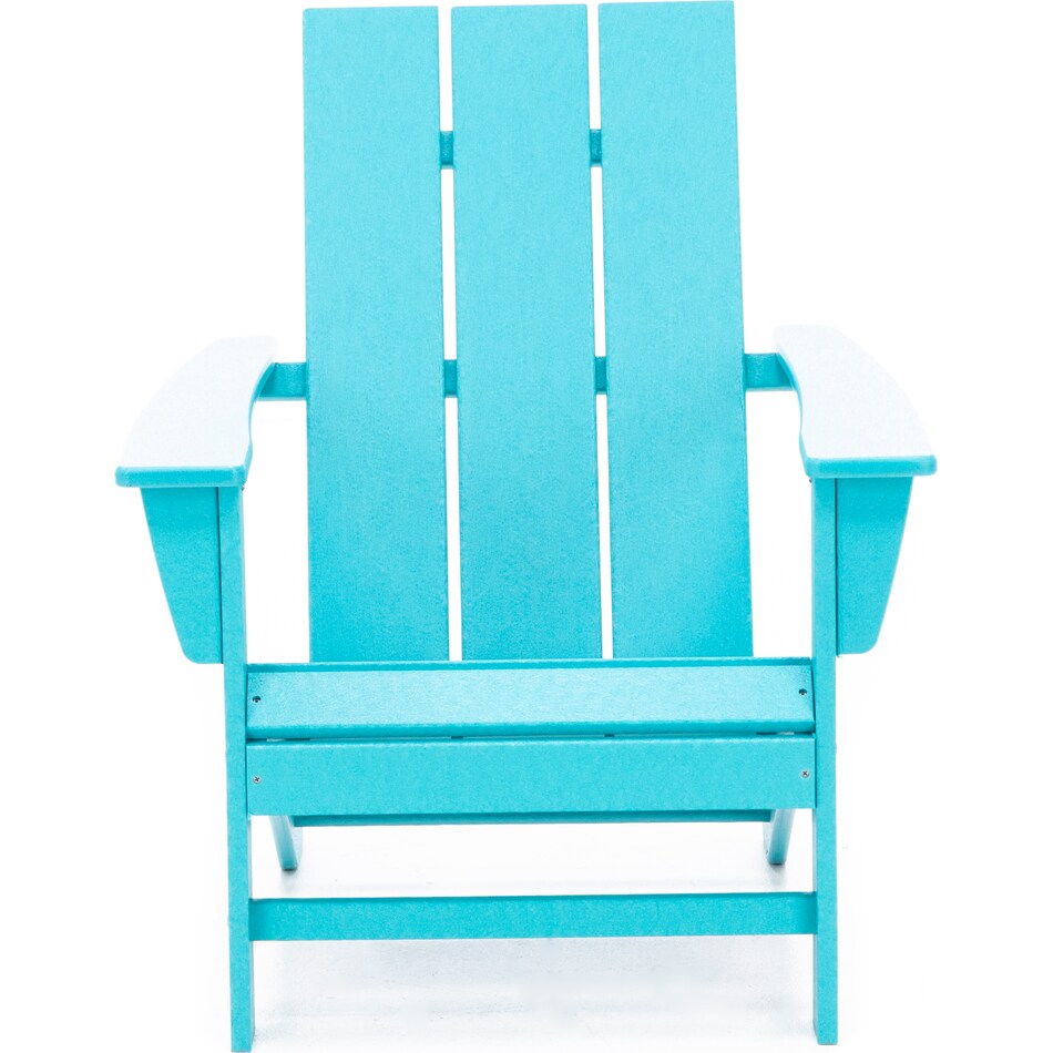 poly aqua adirondack chair   