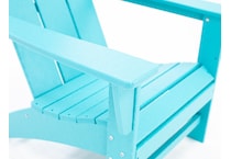 poly aqua adirondack chair   