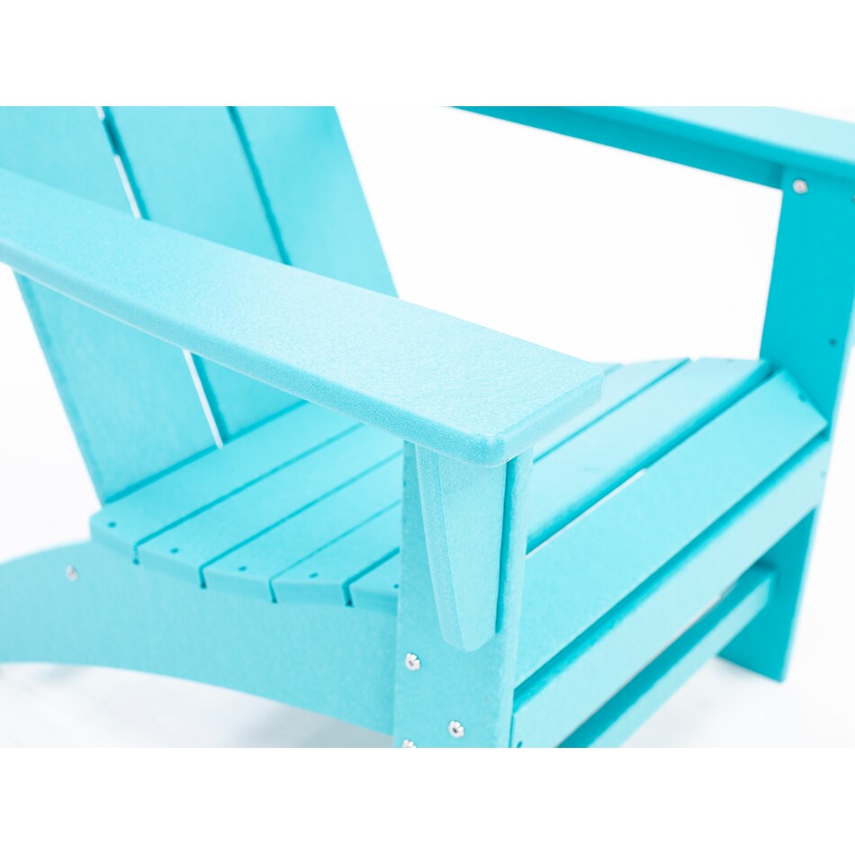 poly aqua adirondack chair   