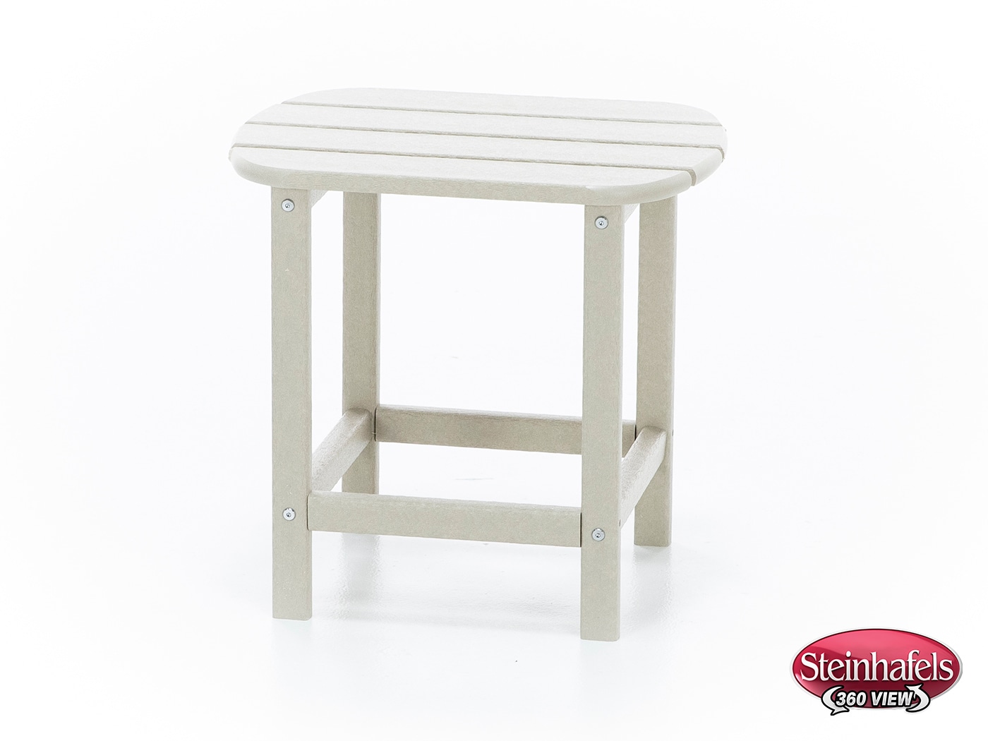 poly beige end table  image   