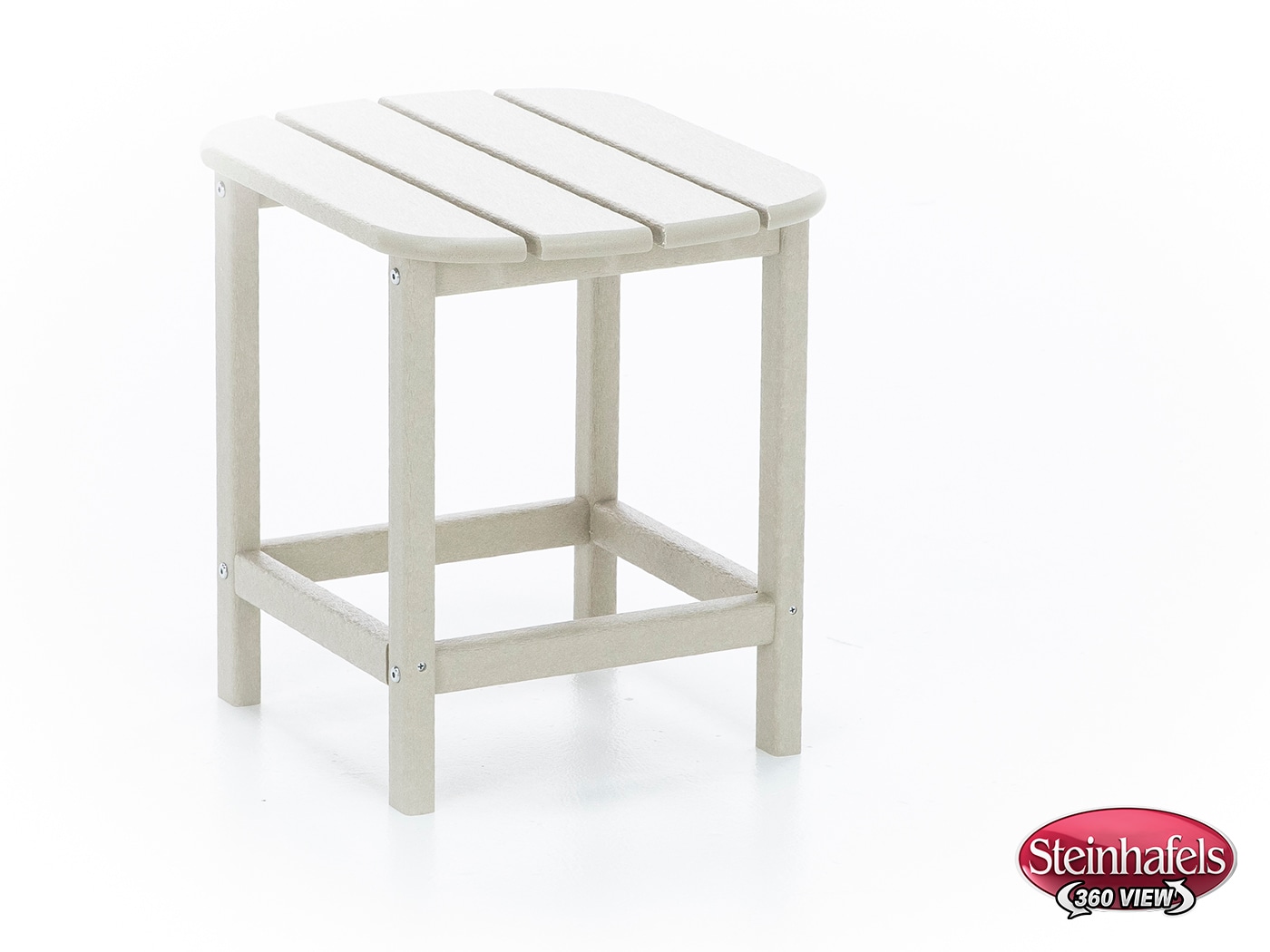 poly beige end table  image   