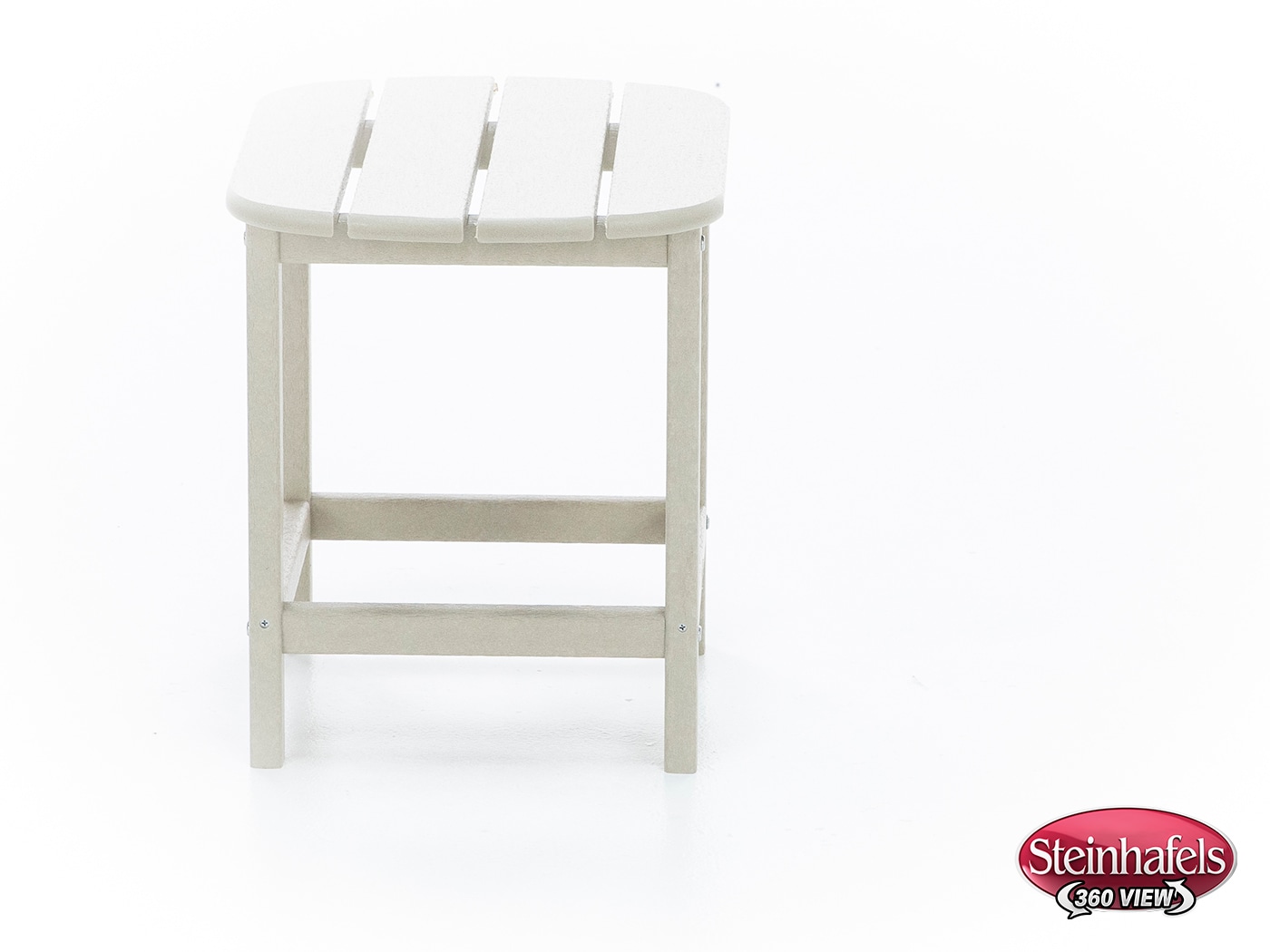 poly beige end table  image   