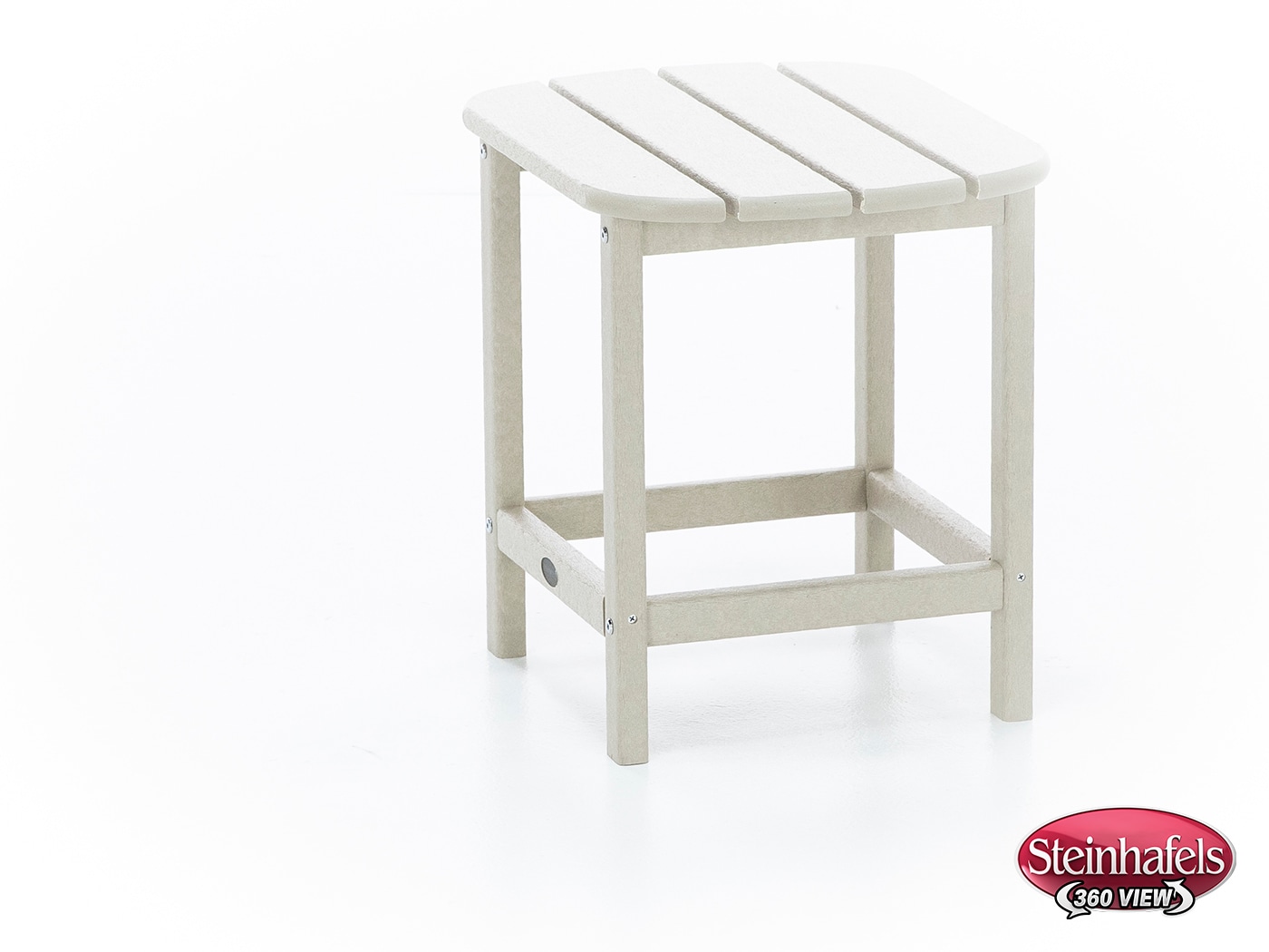 poly beige end table  image   