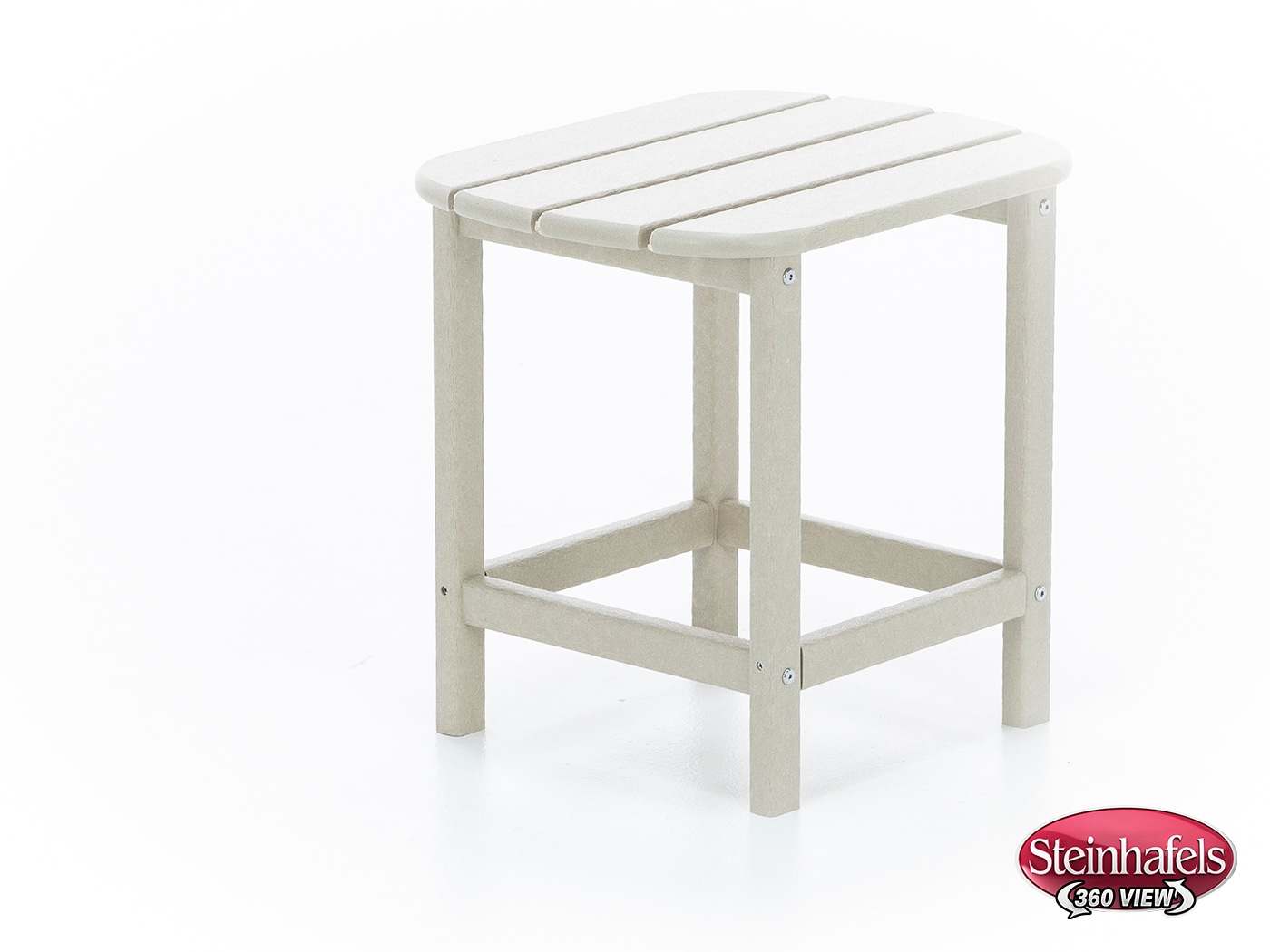 poly beige end table  image   