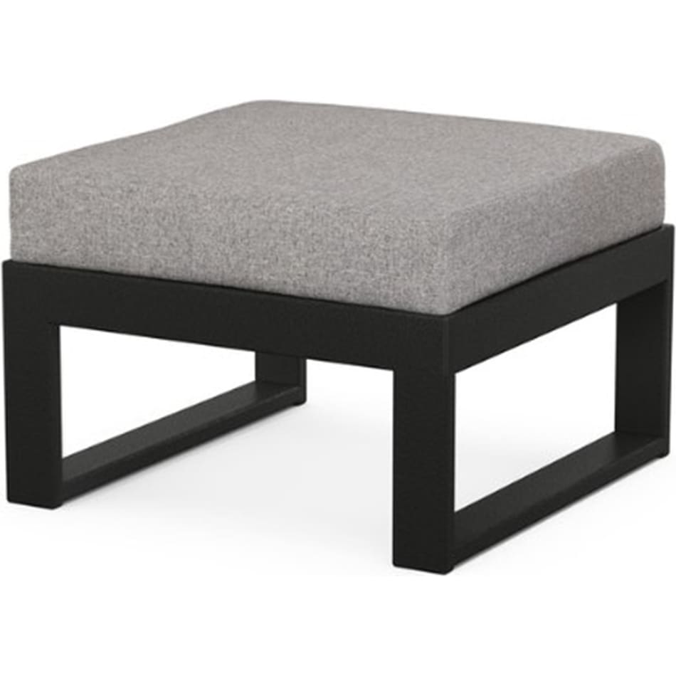 poly black   grey mist  ottoman pkg  