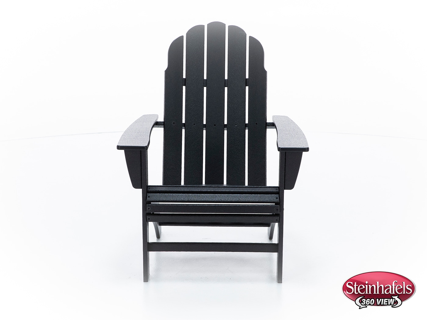 poly black adirondack chair  image   