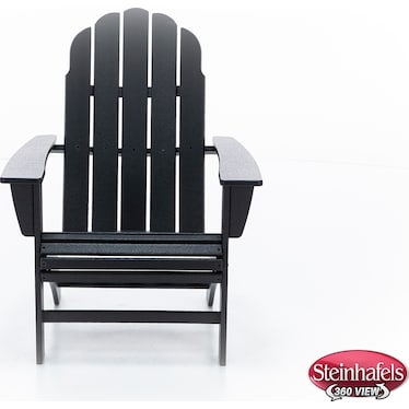 Black Vineyard Curveback Adirondack Chair