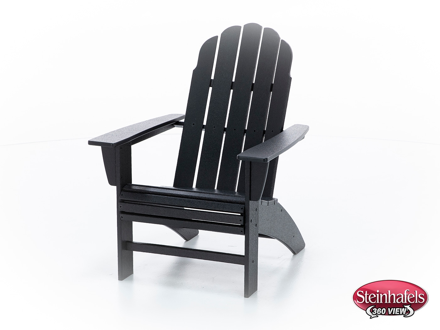 poly black adirondack chair  image   