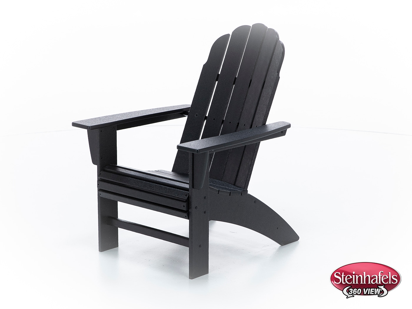 poly black adirondack chair  image   