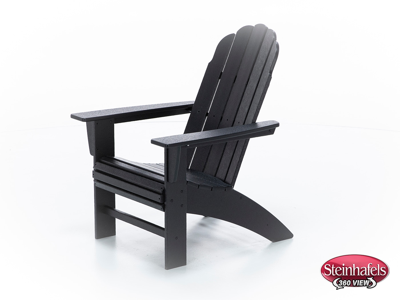 poly black adirondack chair  image   