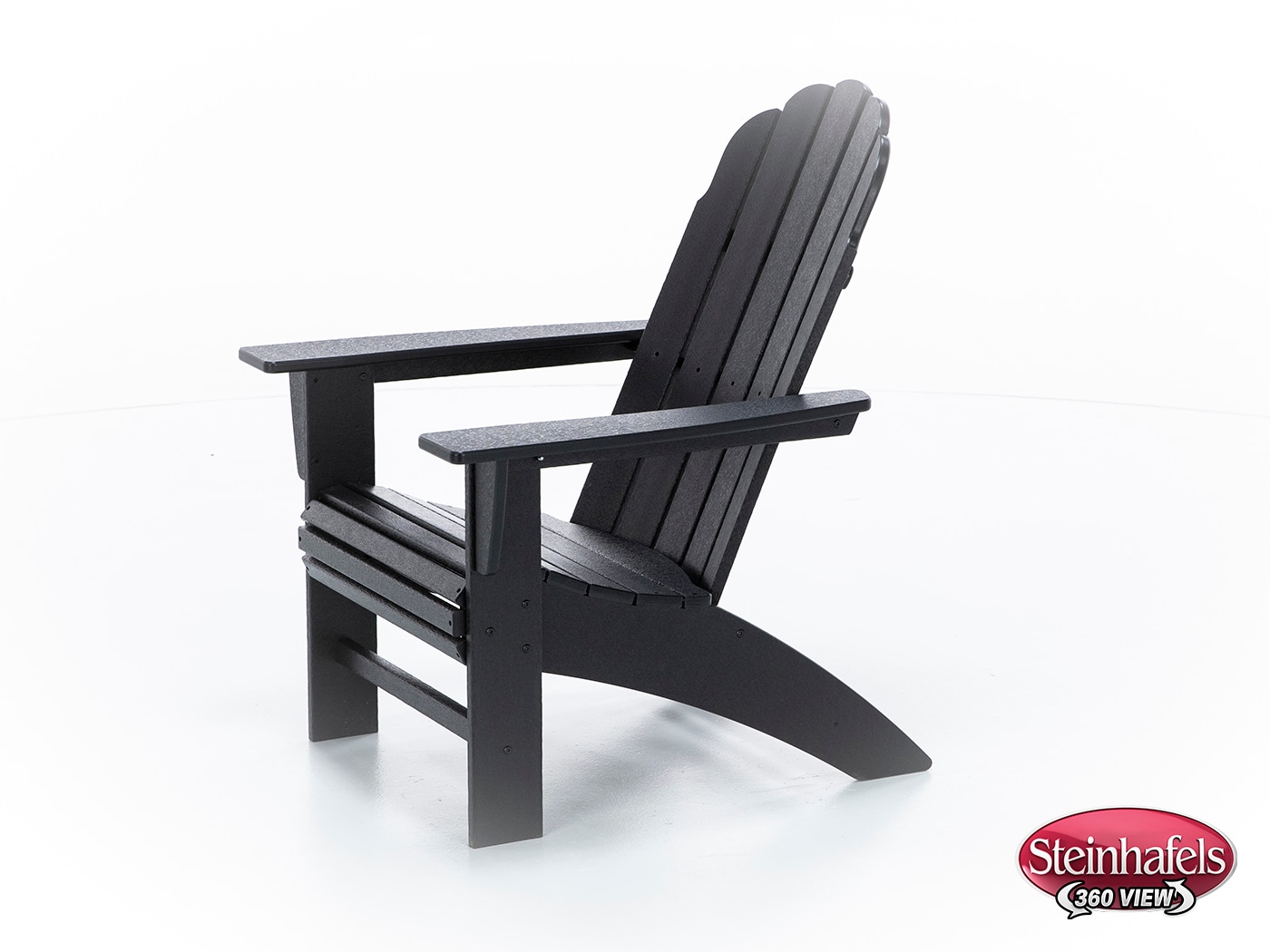 poly black adirondack chair  image   