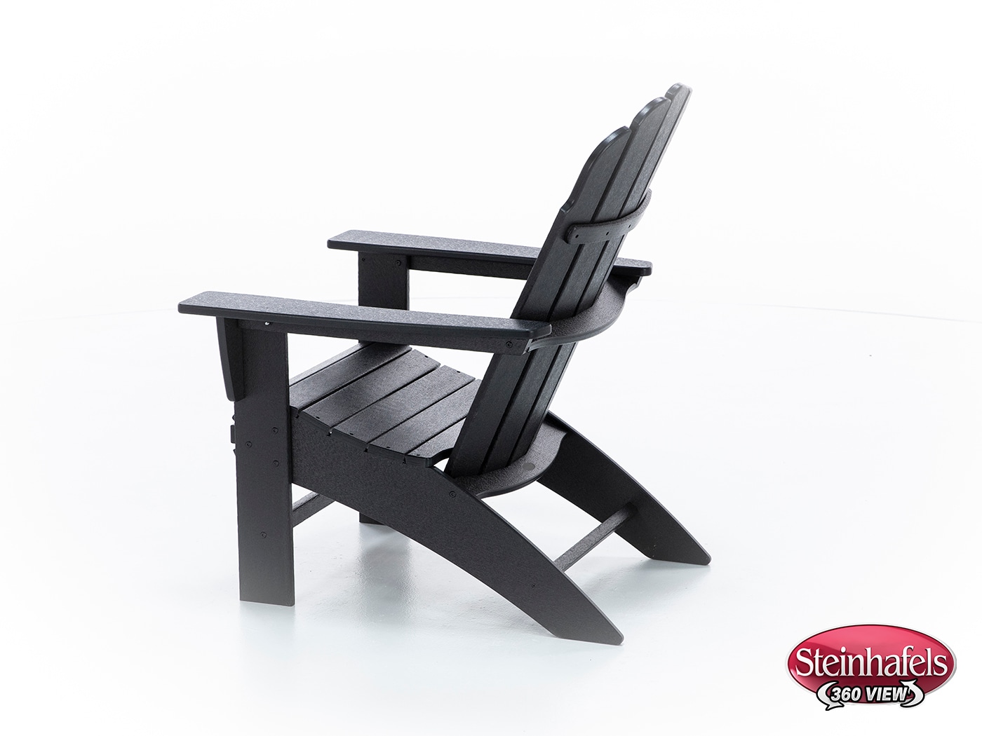 poly black adirondack chair  image   