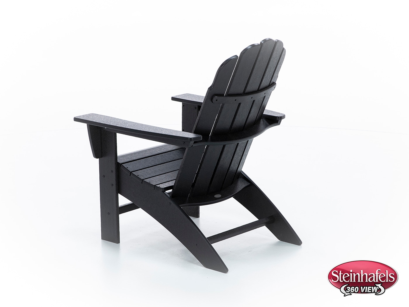 poly black adirondack chair  image   