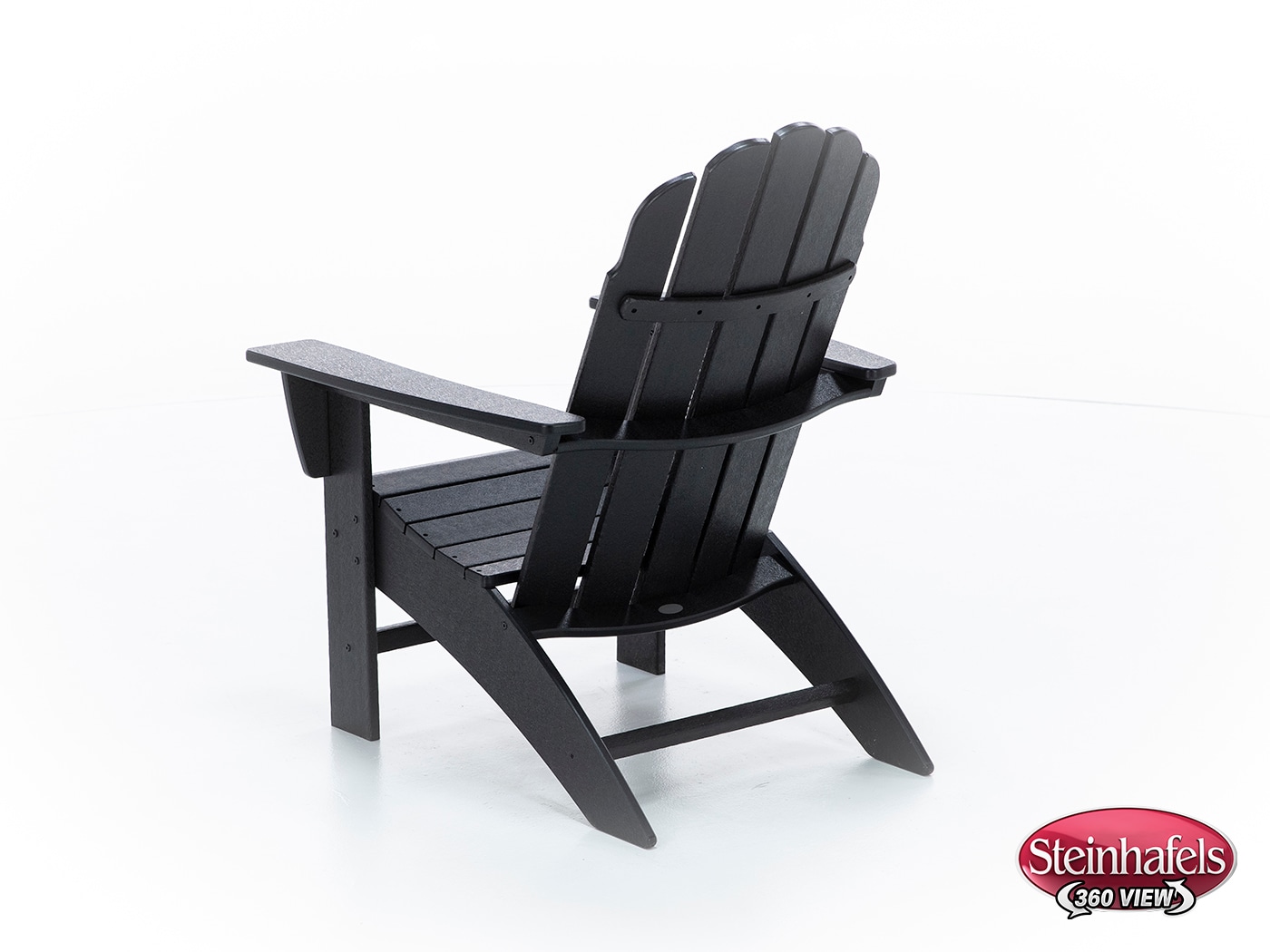 poly black adirondack chair  image   