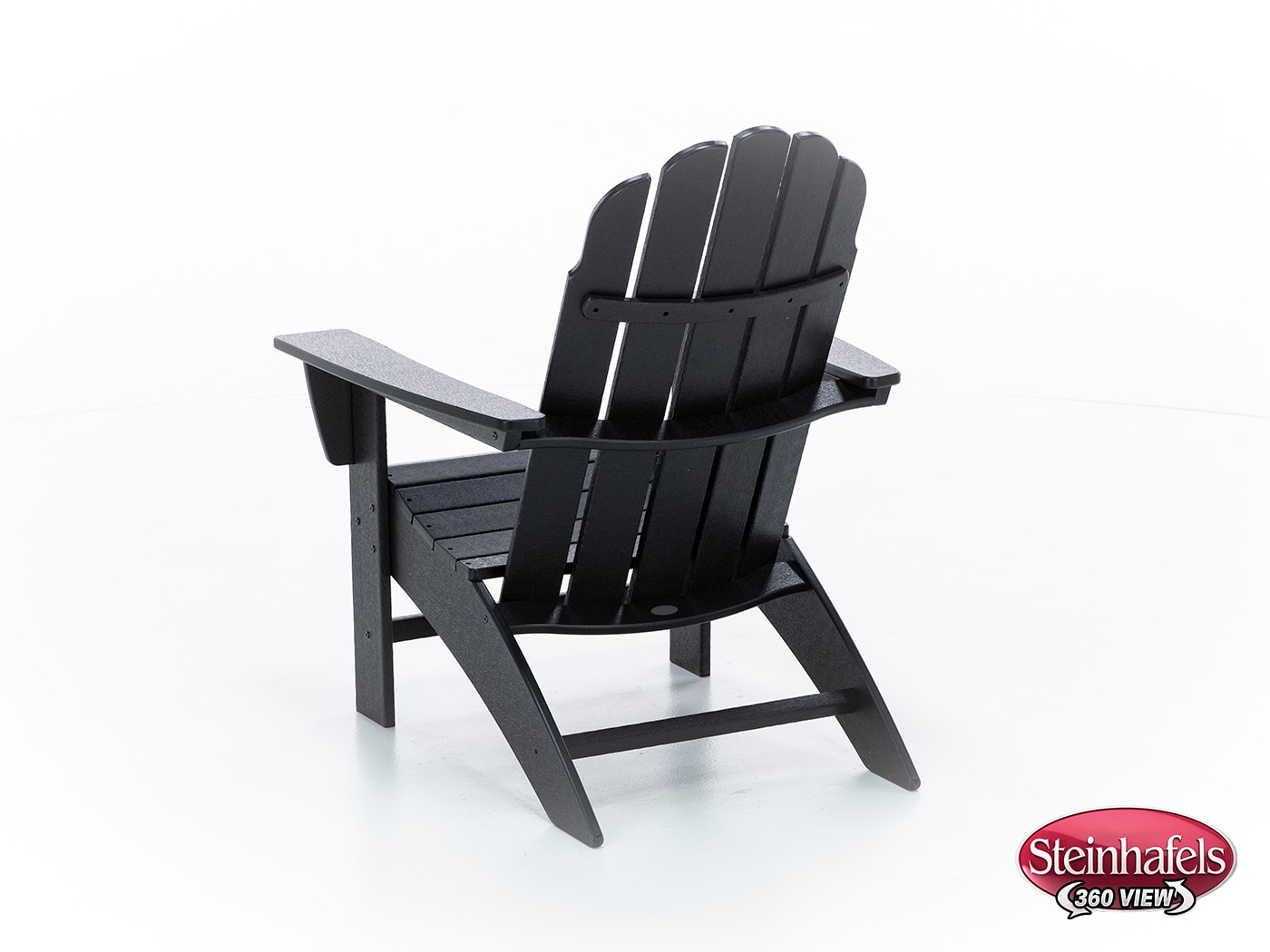 poly black adirondack chair  image   