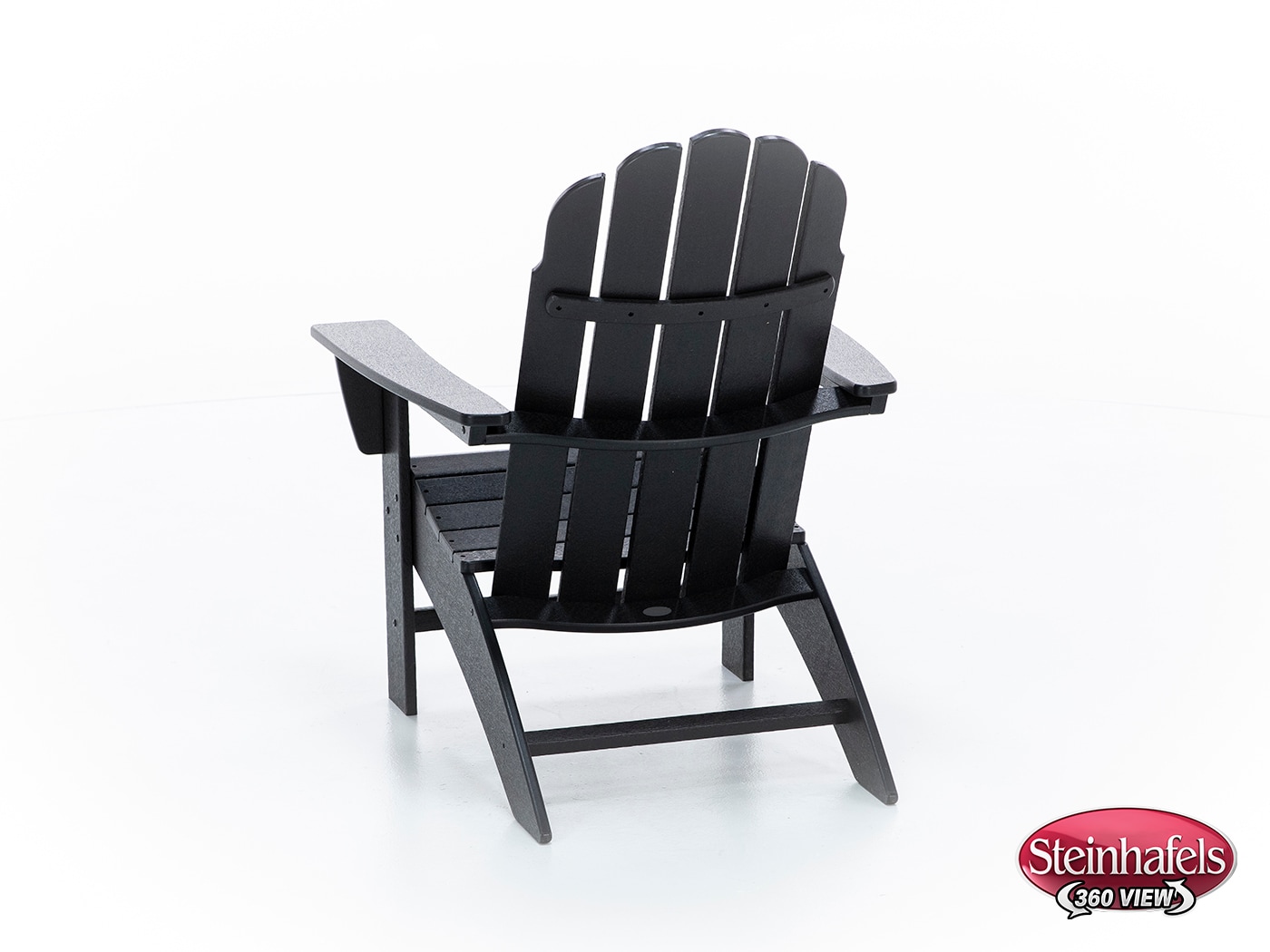 poly black adirondack chair  image   