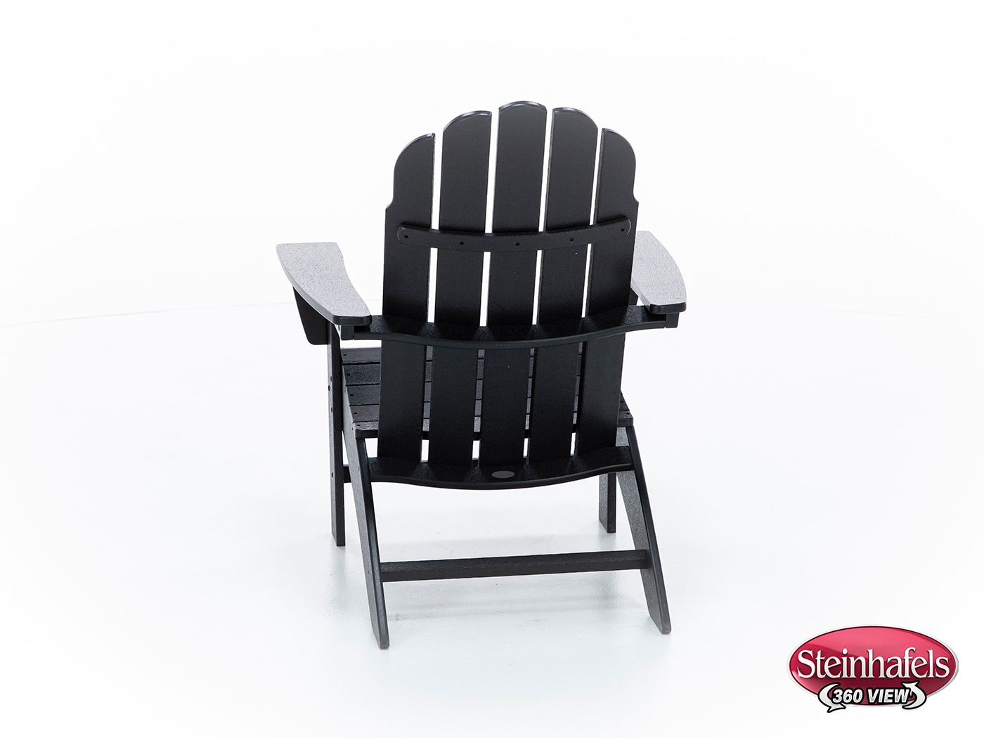 poly black adirondack chair  image   