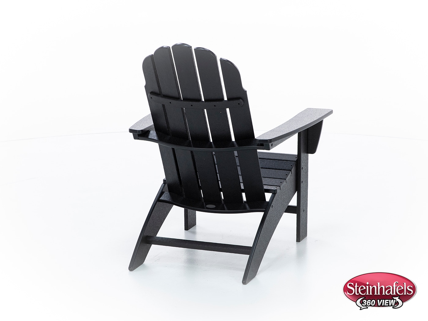 poly black adirondack chair  image   