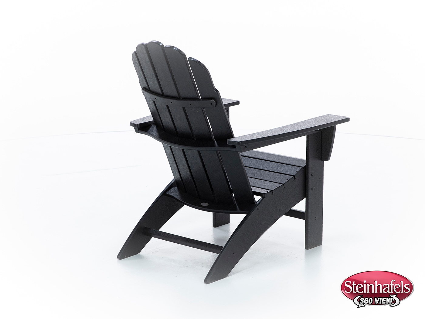 poly black adirondack chair  image   