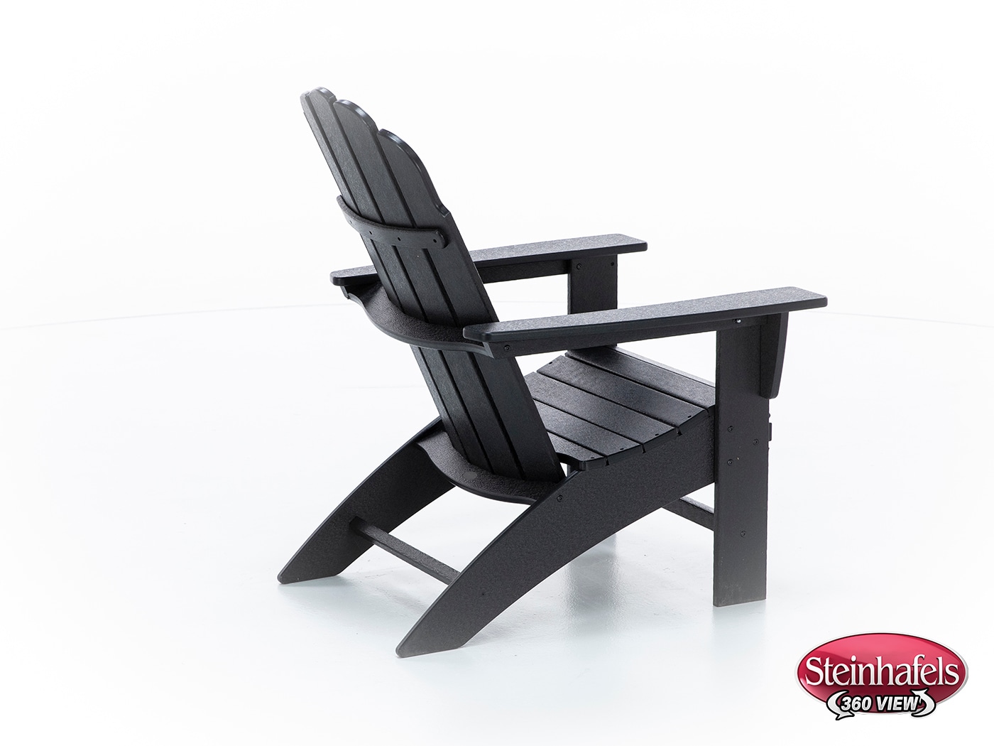 poly black adirondack chair  image   