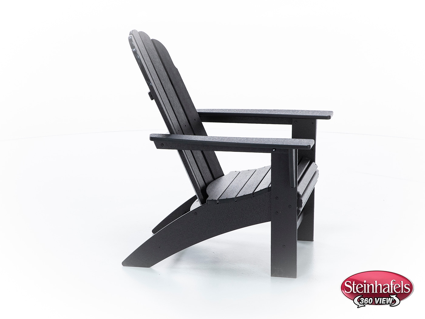 poly black adirondack chair  image   