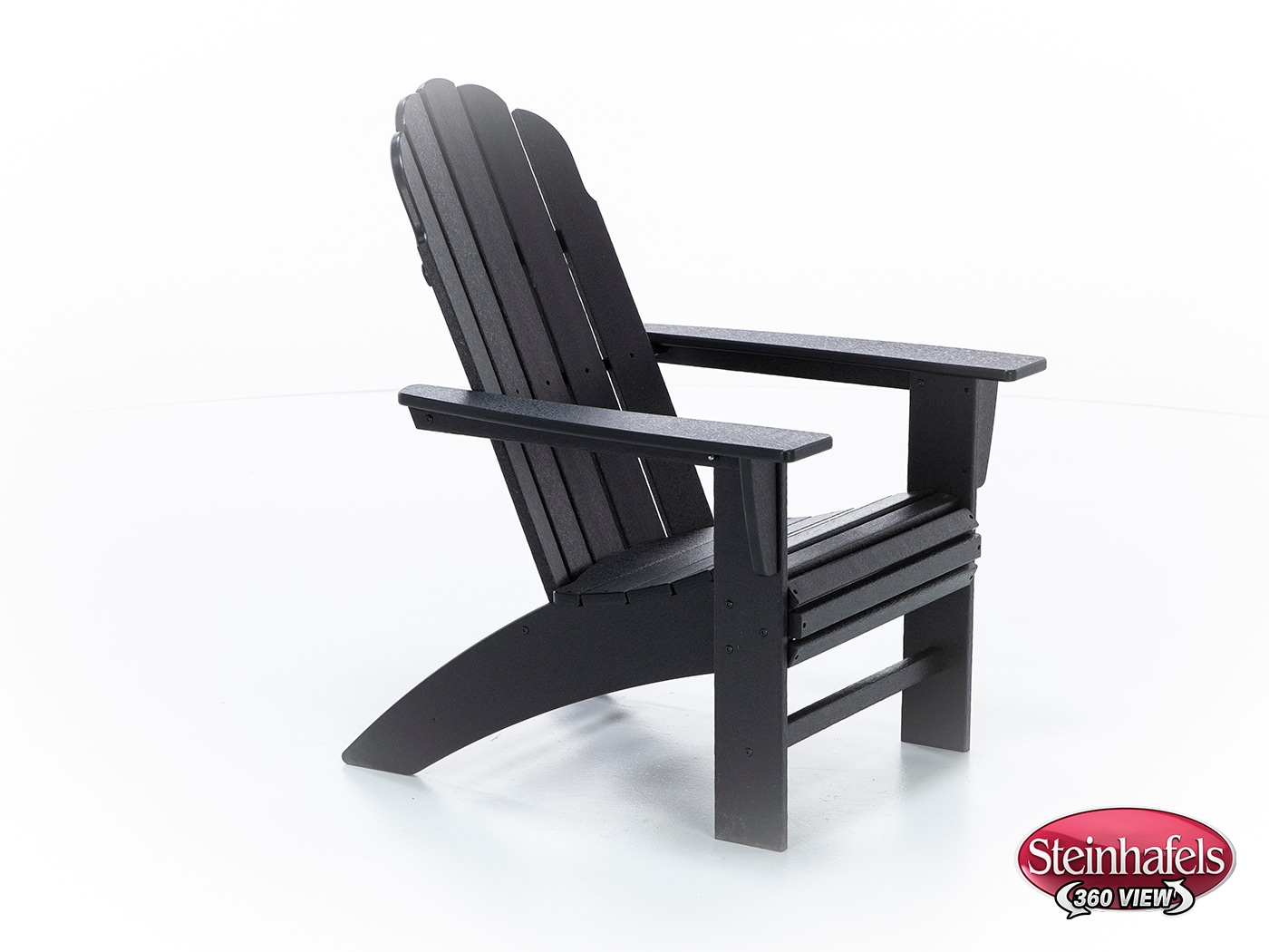 poly black adirondack chair  image   