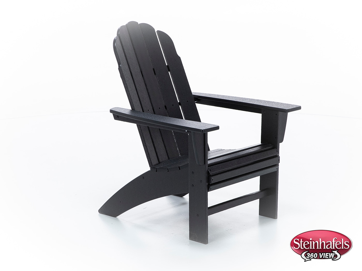 poly black adirondack chair  image   