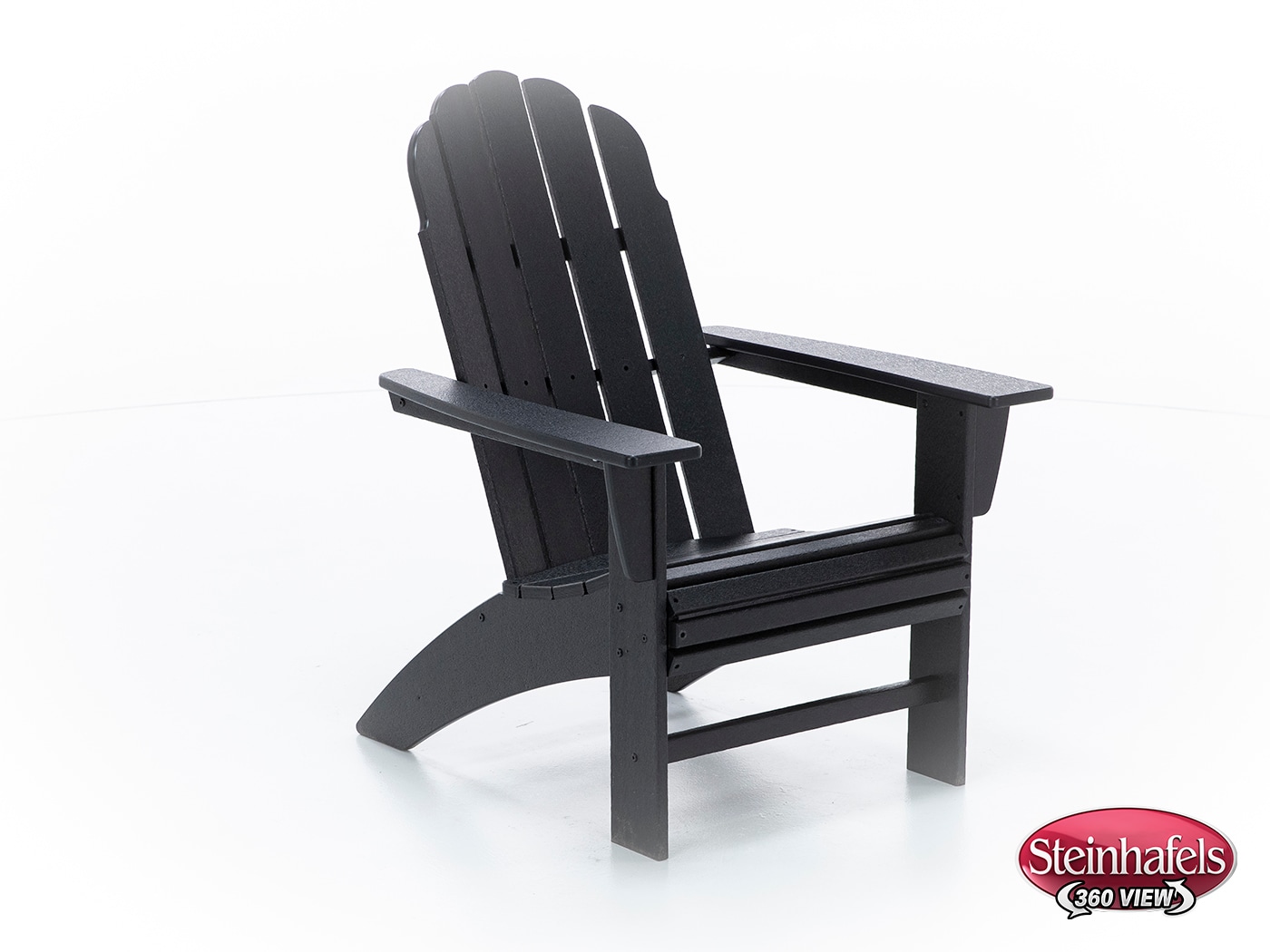 poly black adirondack chair  image   