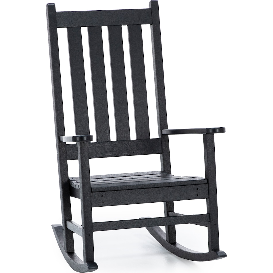 poly black adirondack chair   