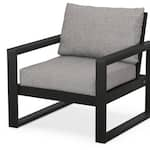 poly black club chair pkg  