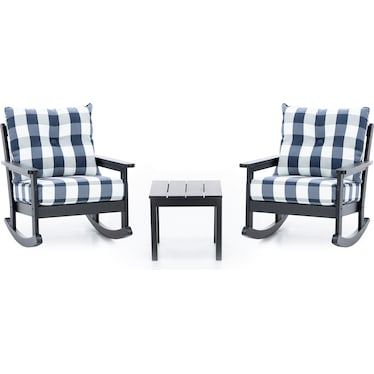 3-Pc Vineyard Rocking Chair Set