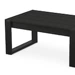 poly black coffee table   