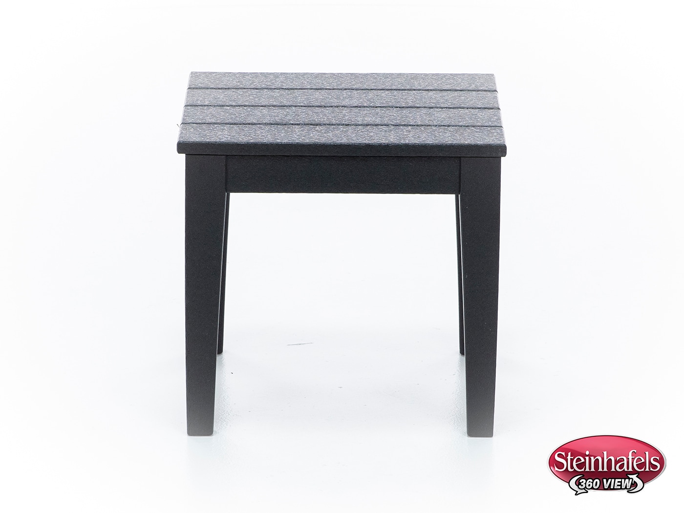 poly black end table  image   