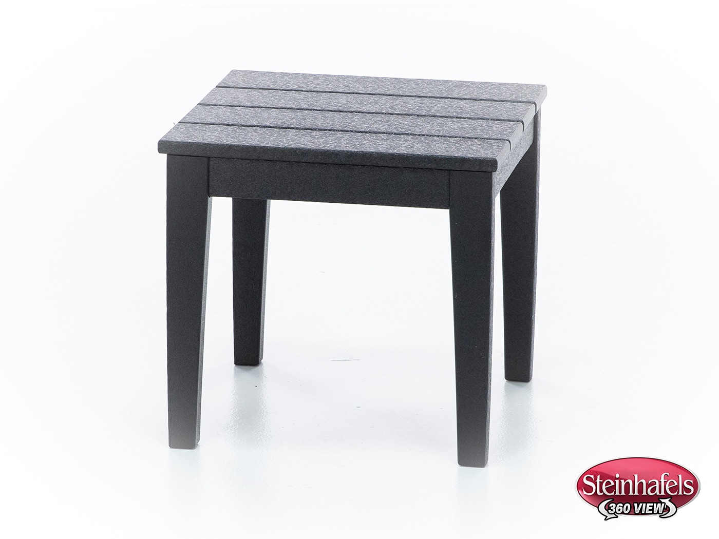 poly black end table  image   