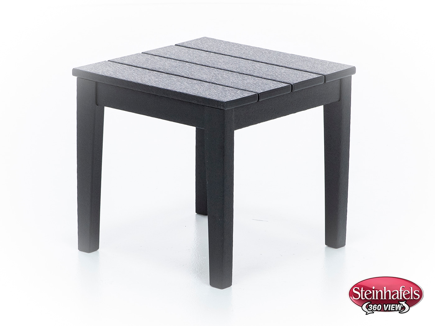 poly black end table  image   