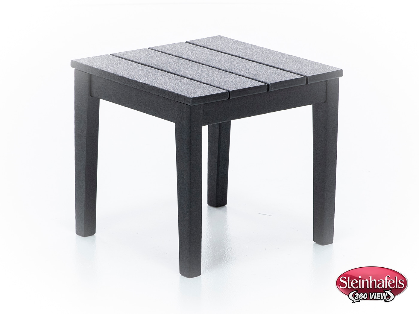 poly black end table  image   