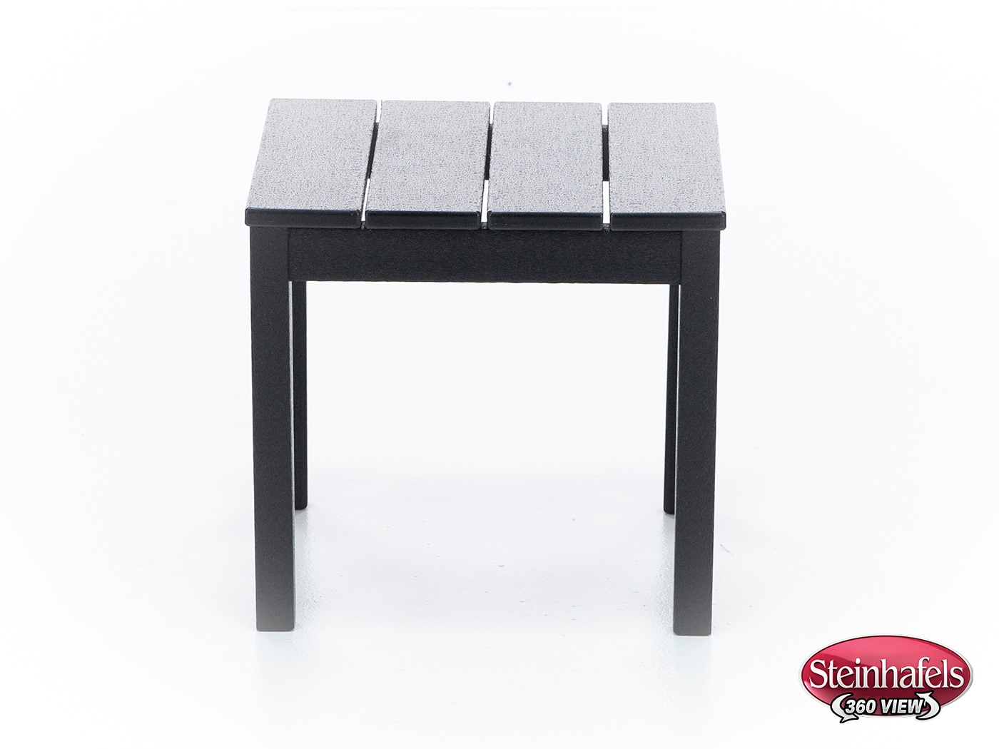 poly black end table  image   