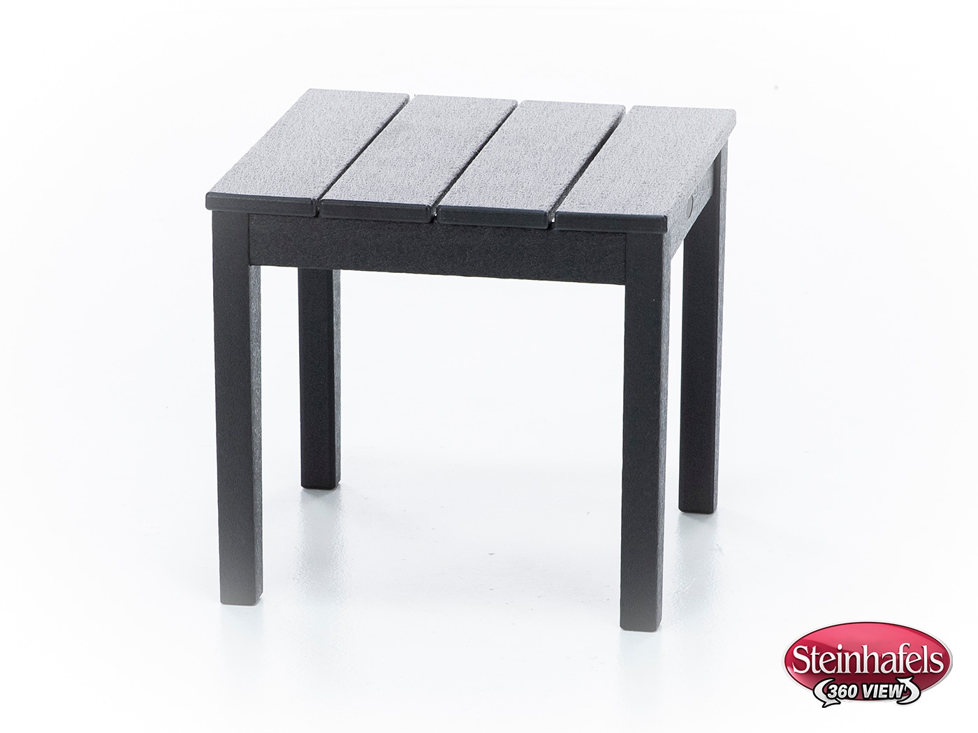 poly black end table  image   