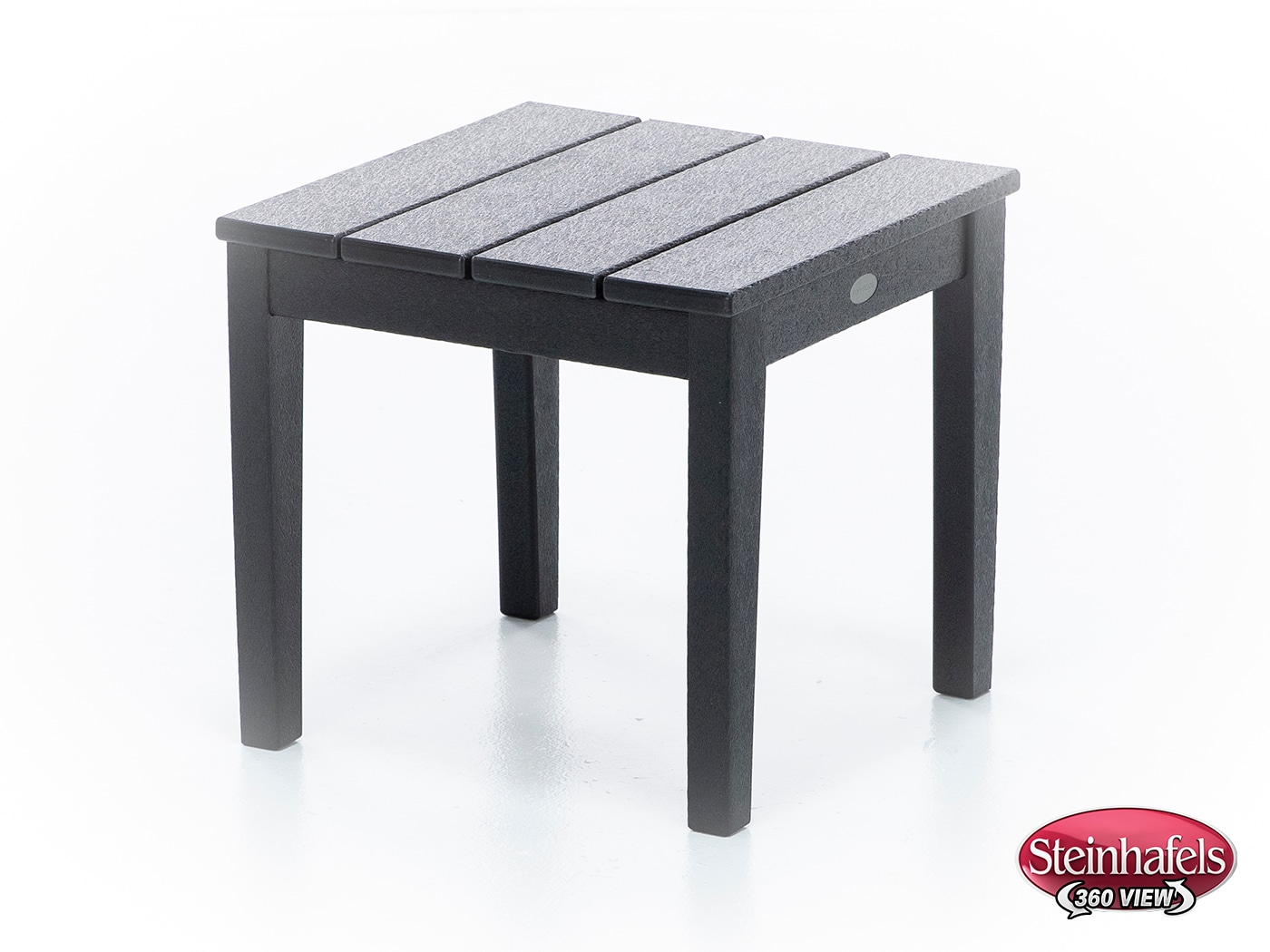 poly black end table  image   