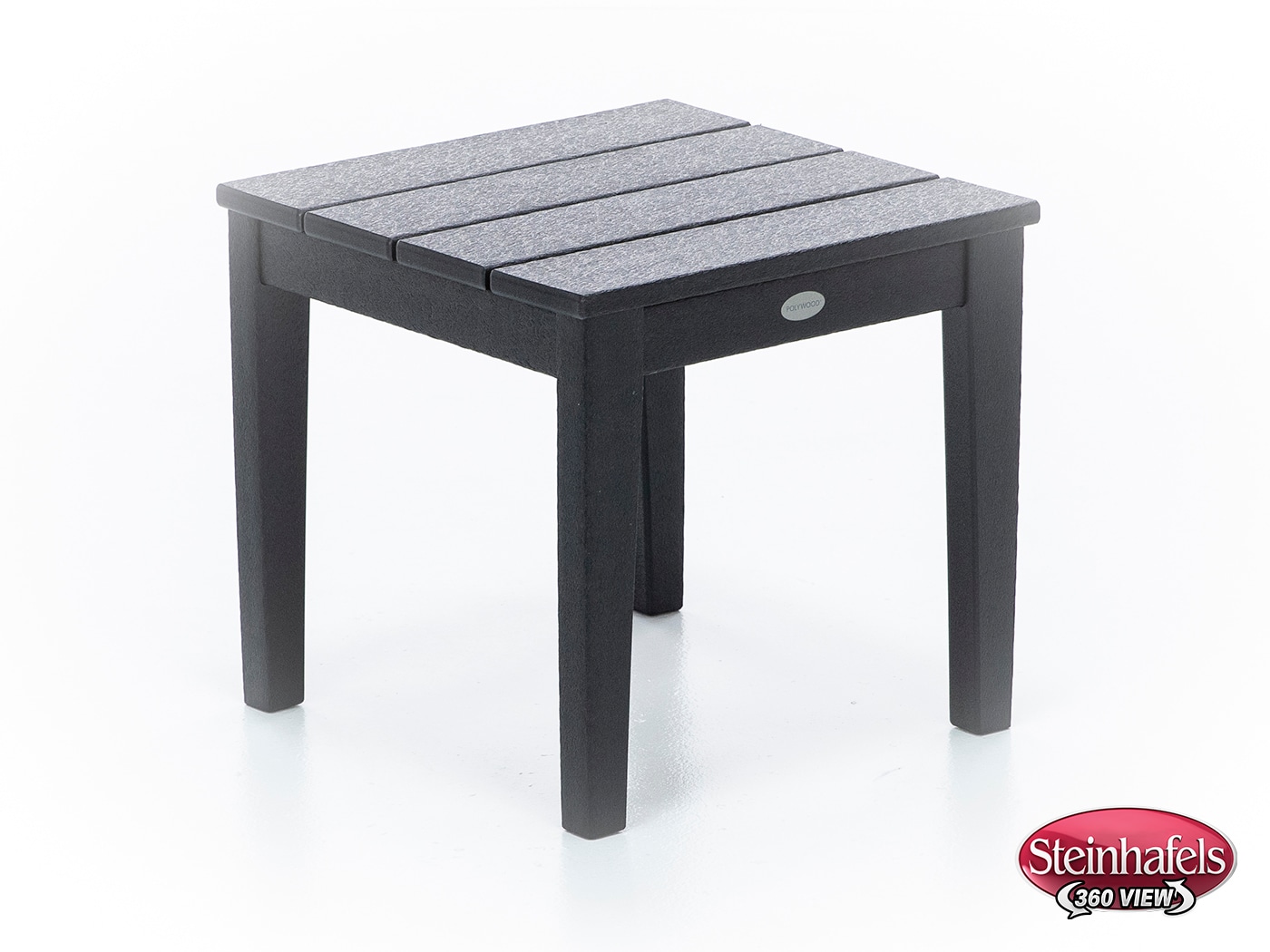 poly black end table  image   